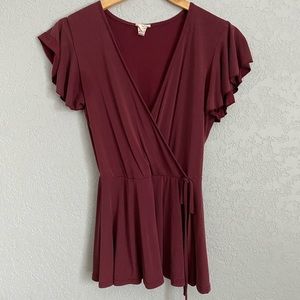 Maroon Blouse